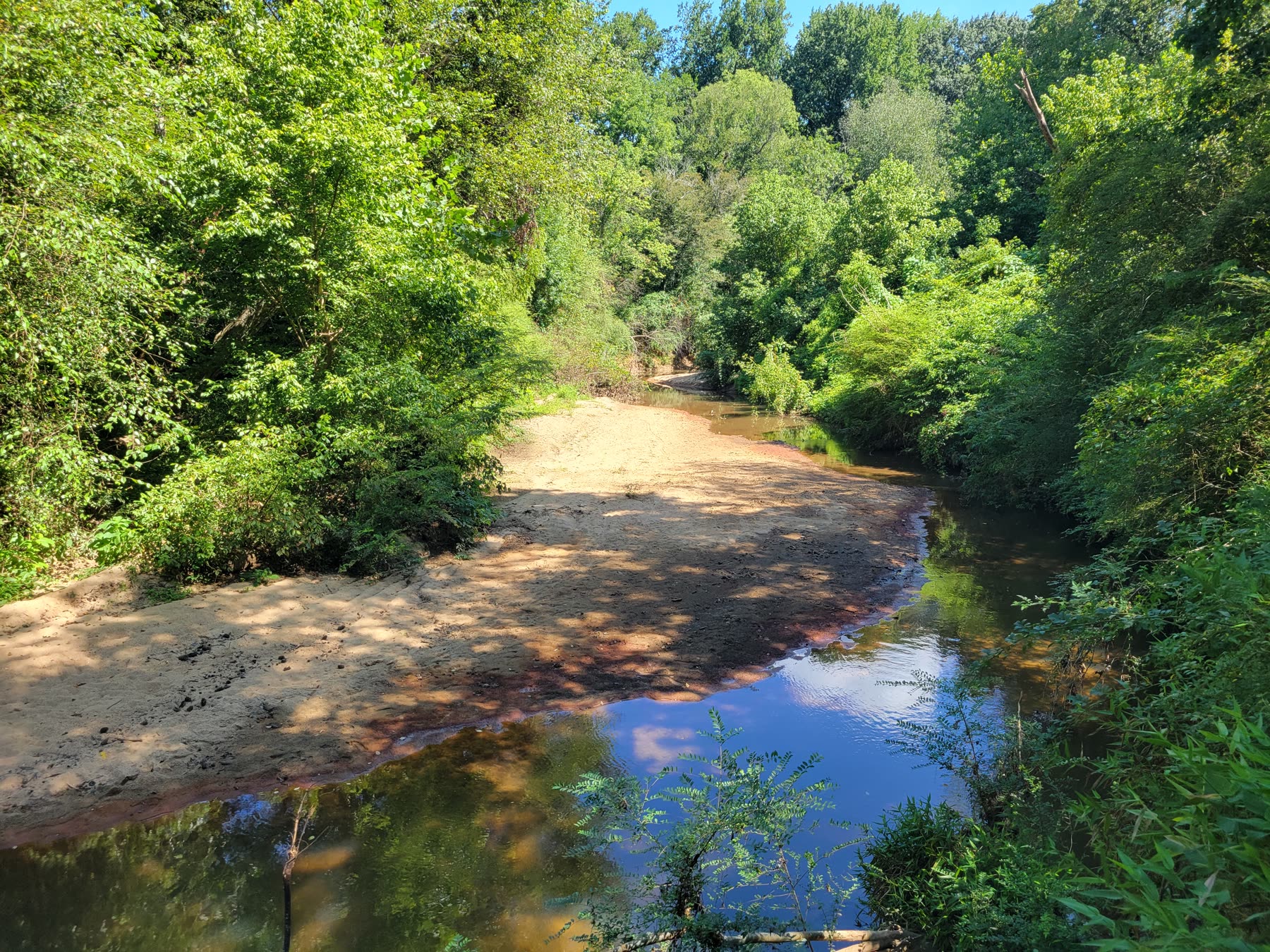 Sewell Mill Creek flowing through Fullers Park in Marietta, Georgia