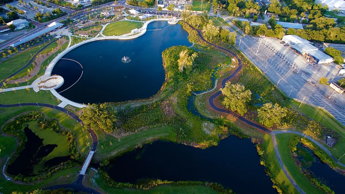 Depot Park in Kennesaw, Georgia