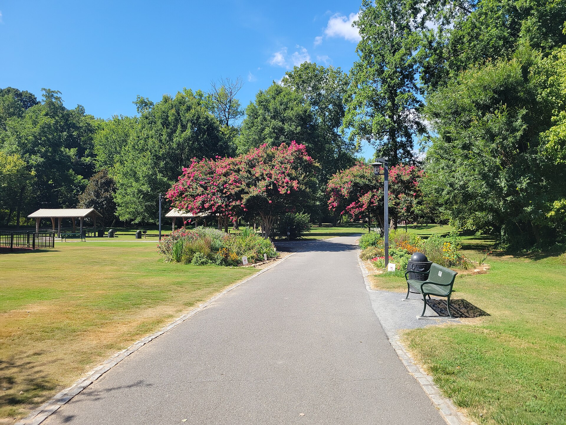 Walking path at East Cobb Park in Cobb County, Georgia
