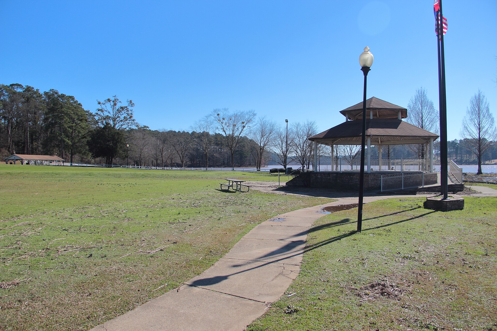 Cauble Park and Lake Acworth in Acworth, Georgia