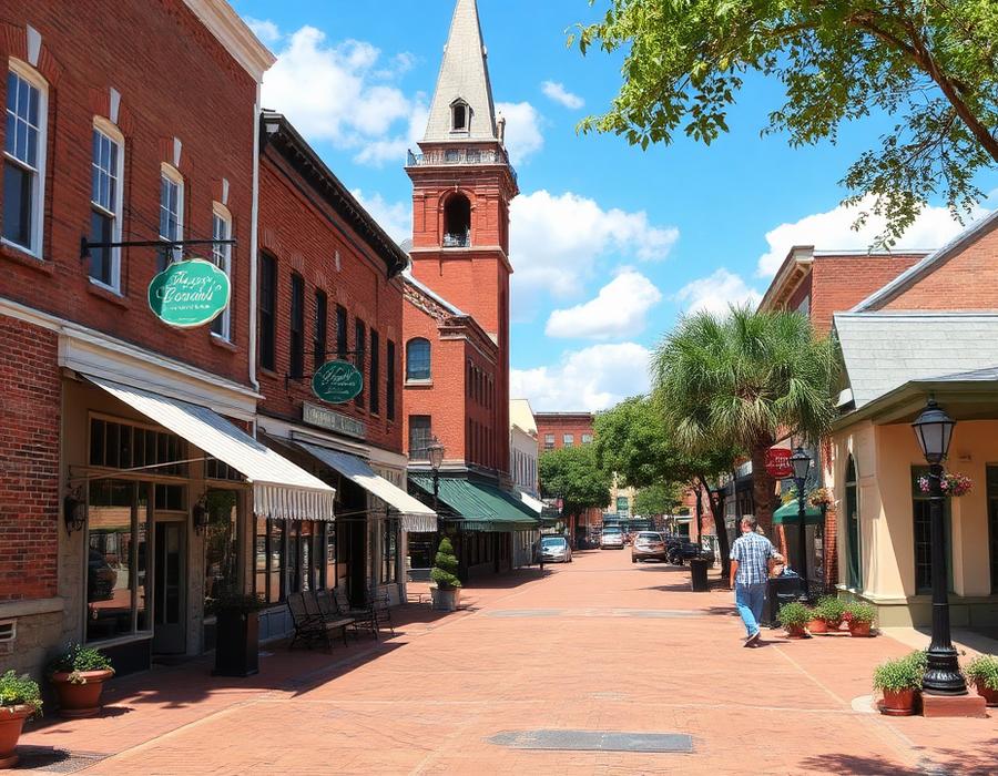 Family-friendly scenes in Marietta, Georgia